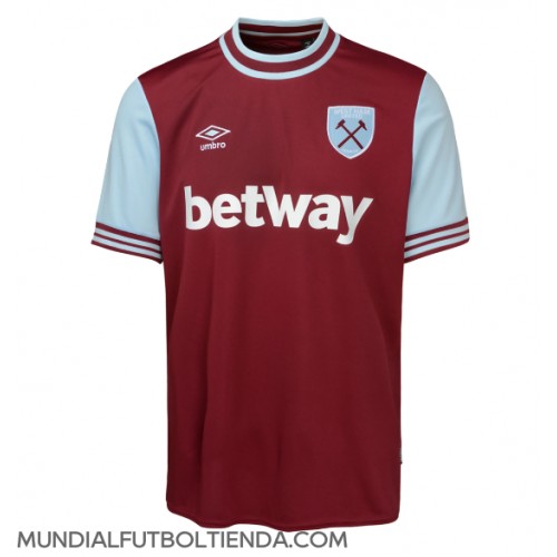 Camiseta West Ham United Primera Equipación Replica 2024-25 mangas cortas